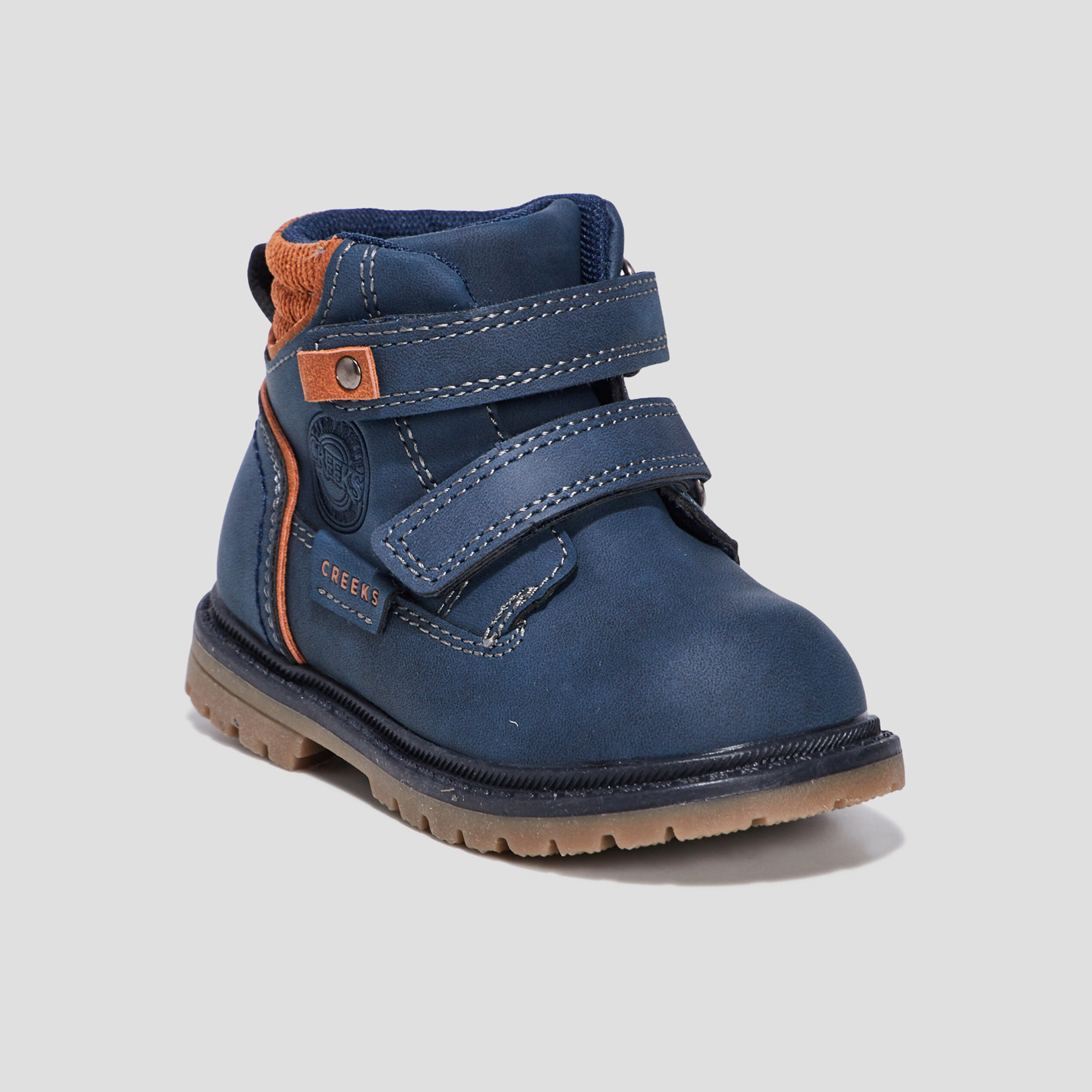 Bottines à scratchs bleu marine bébé garçon | La Halle