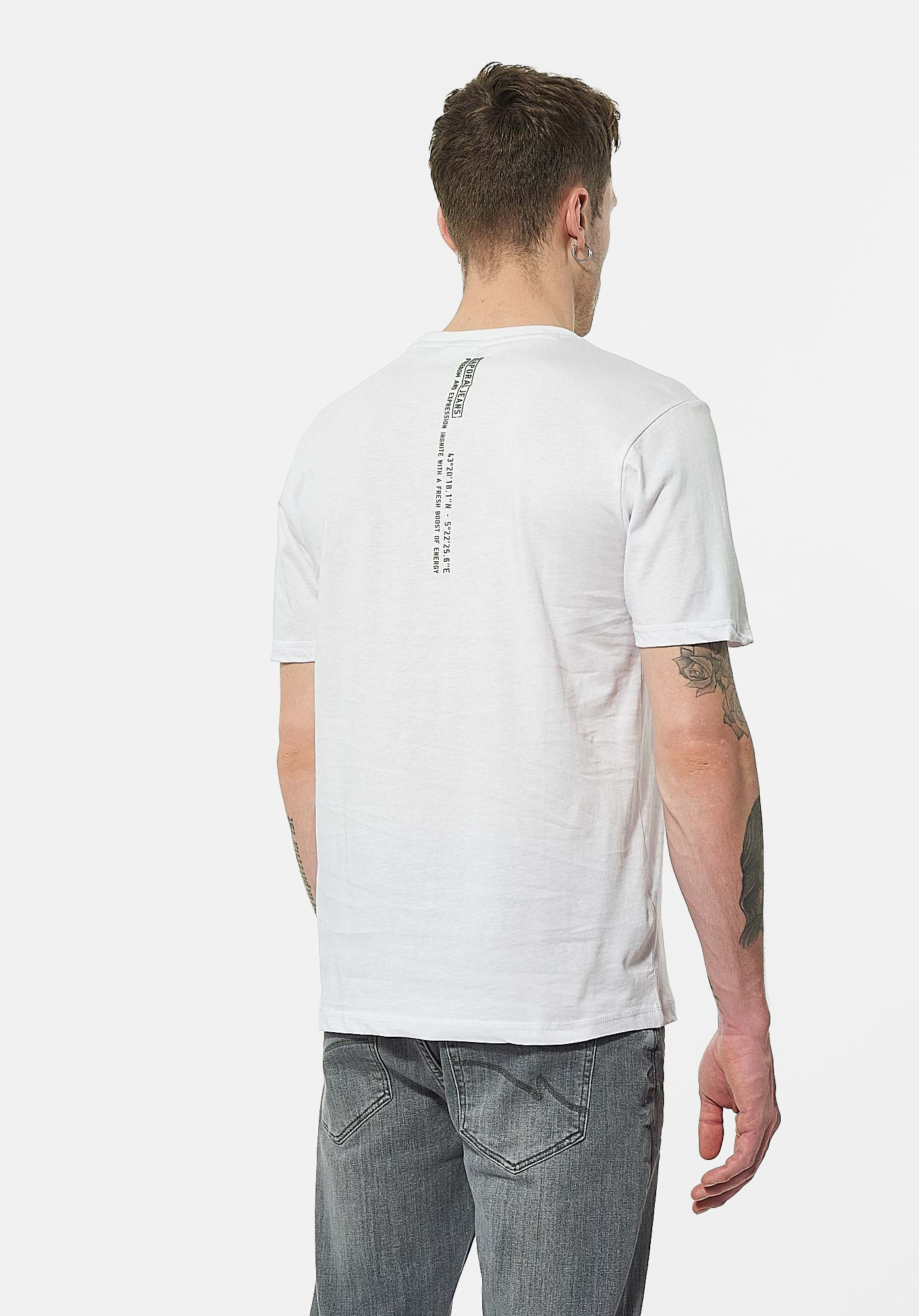 MAORI  T-shirt blanc Homme en 100% coton bio