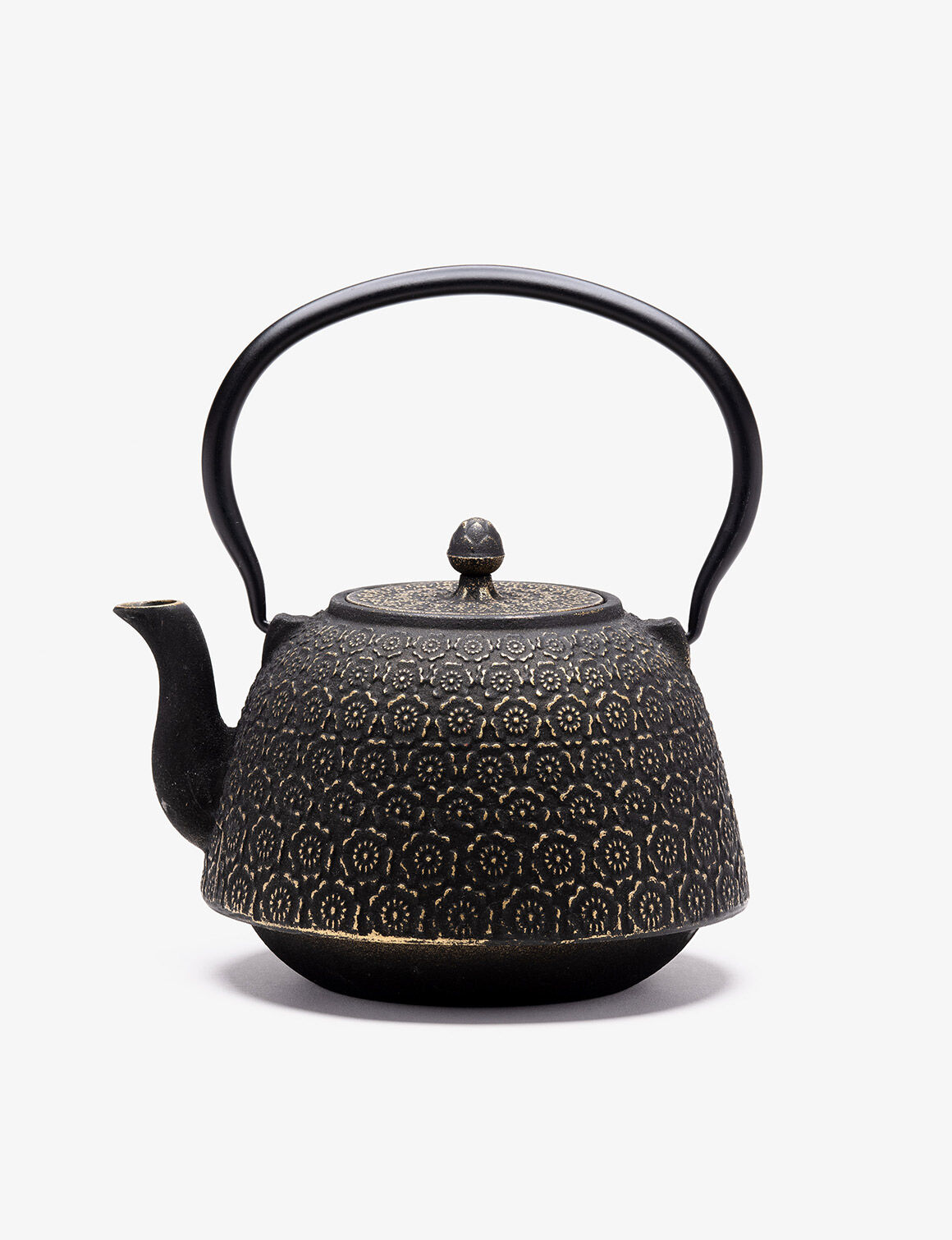 Théière Fonte de Chine  Huashu 1,3 L  noire/or