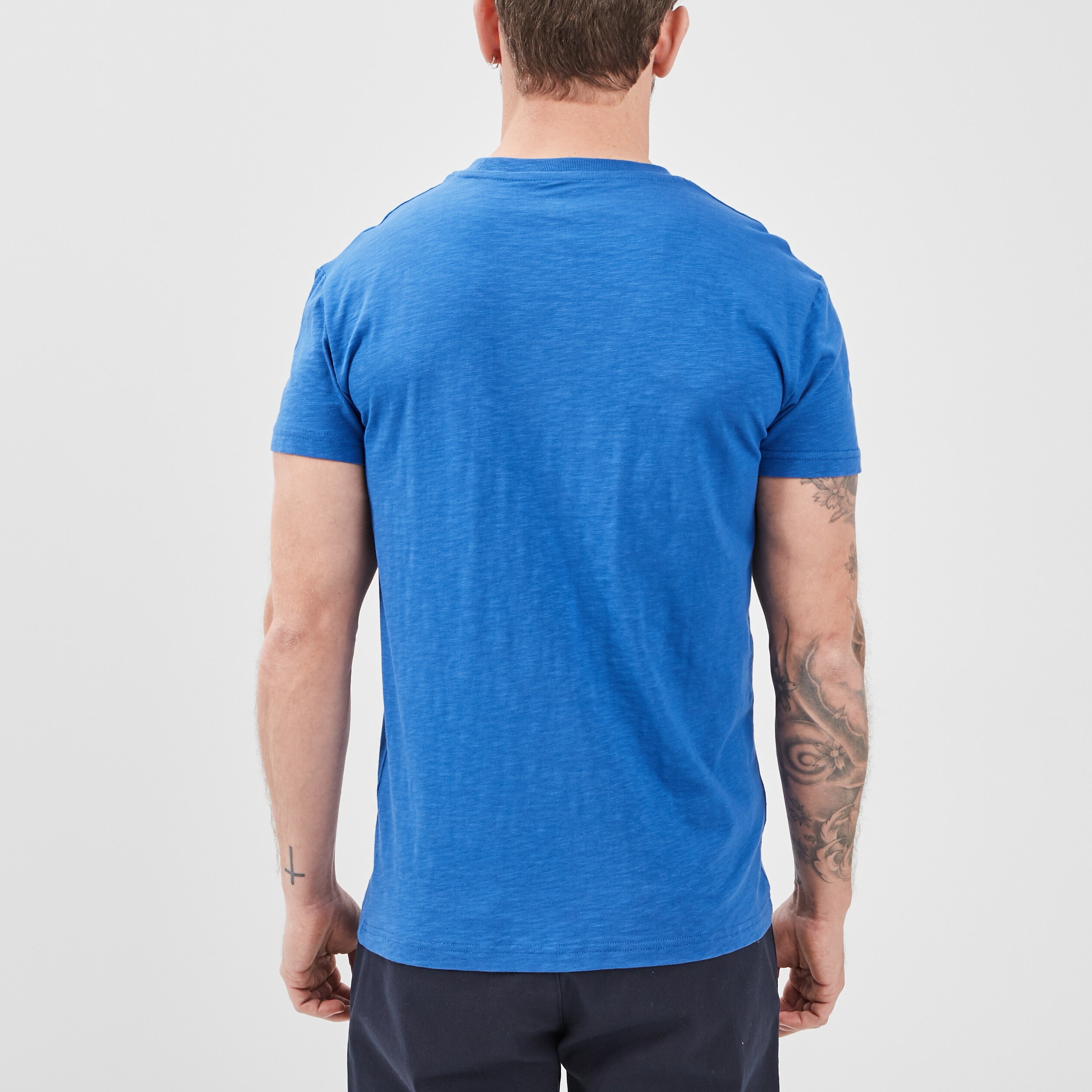 T-shirt manches courtes bleu roi homme | La Halle