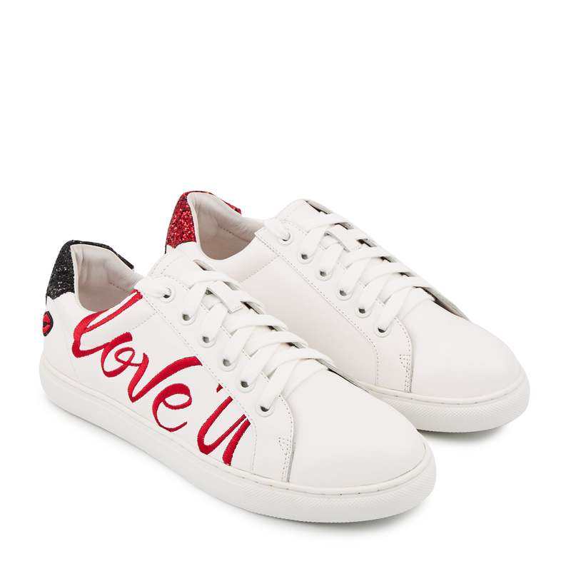 Baskets en cuir Simone love u/hate u