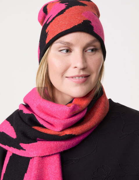 Strickmütze mit Jacquardmuster