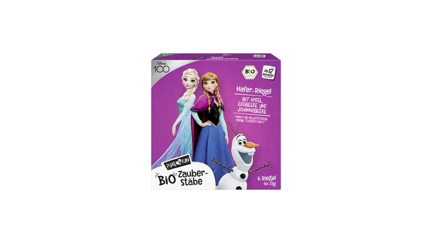 PURE&FUN Bio Zauberstäbe Eiskönigin Riegel 6er Pack 138 g