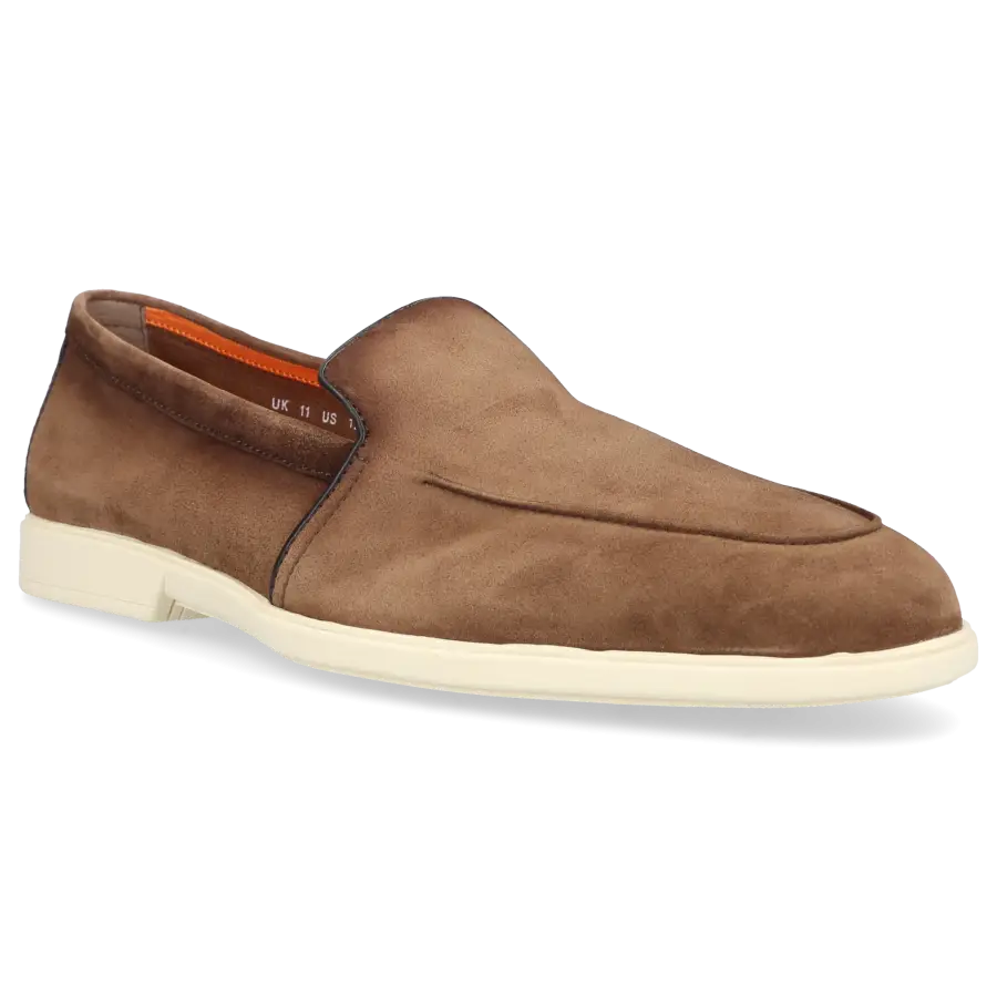 Santoni - Loafer 18829 Veloursleder - braun