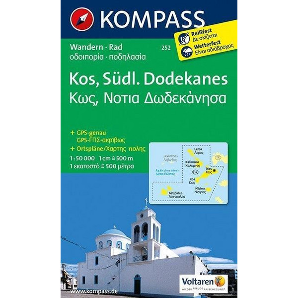 Kos - Südlicher Dodekanes 1 : 50 000 - Wanderkarte