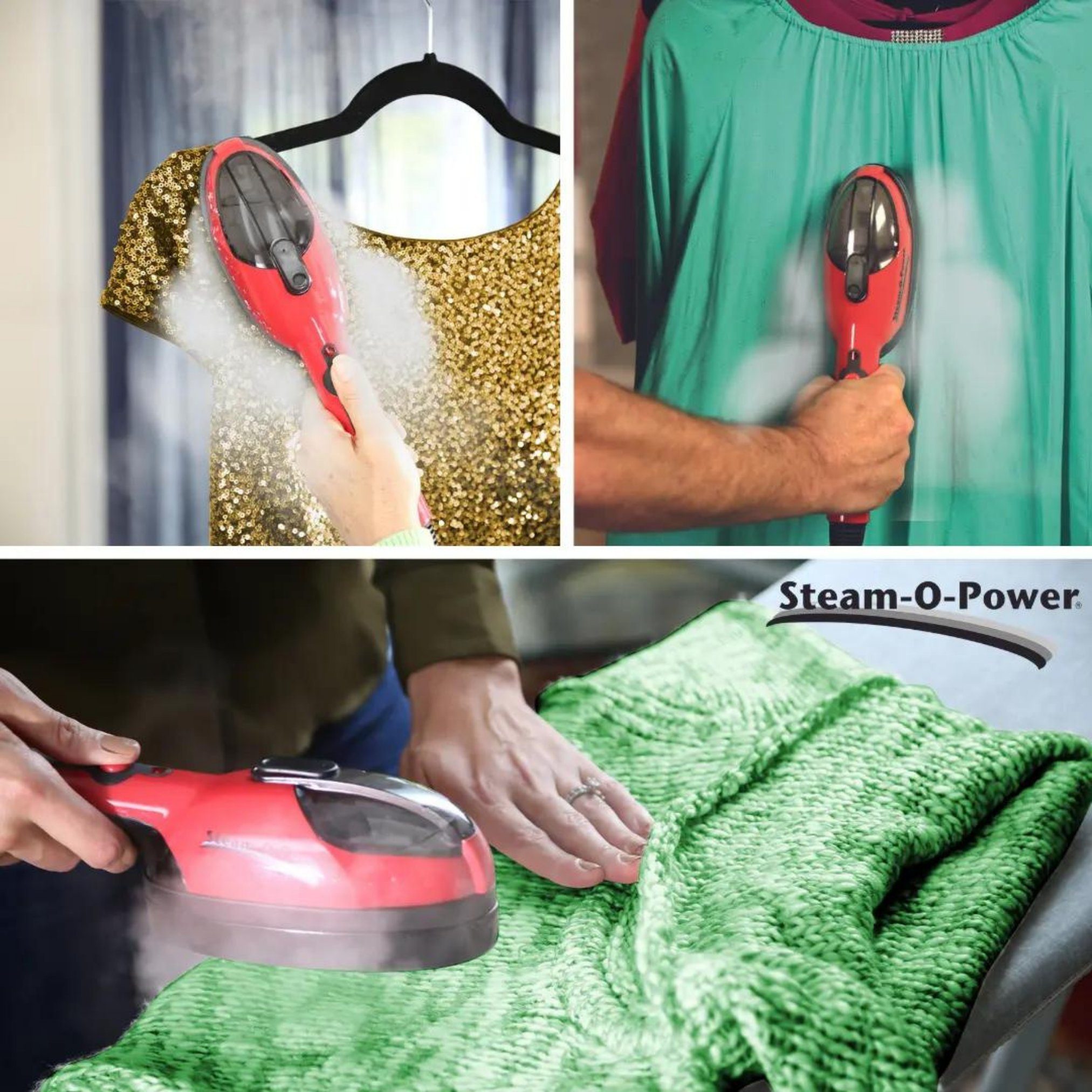 Best Direct® Dampfbürste Steam-O-Power 2 in 1, 770 W, Bügeleisen & Dampfglätter, leicht und kompakt ideal für die Reise