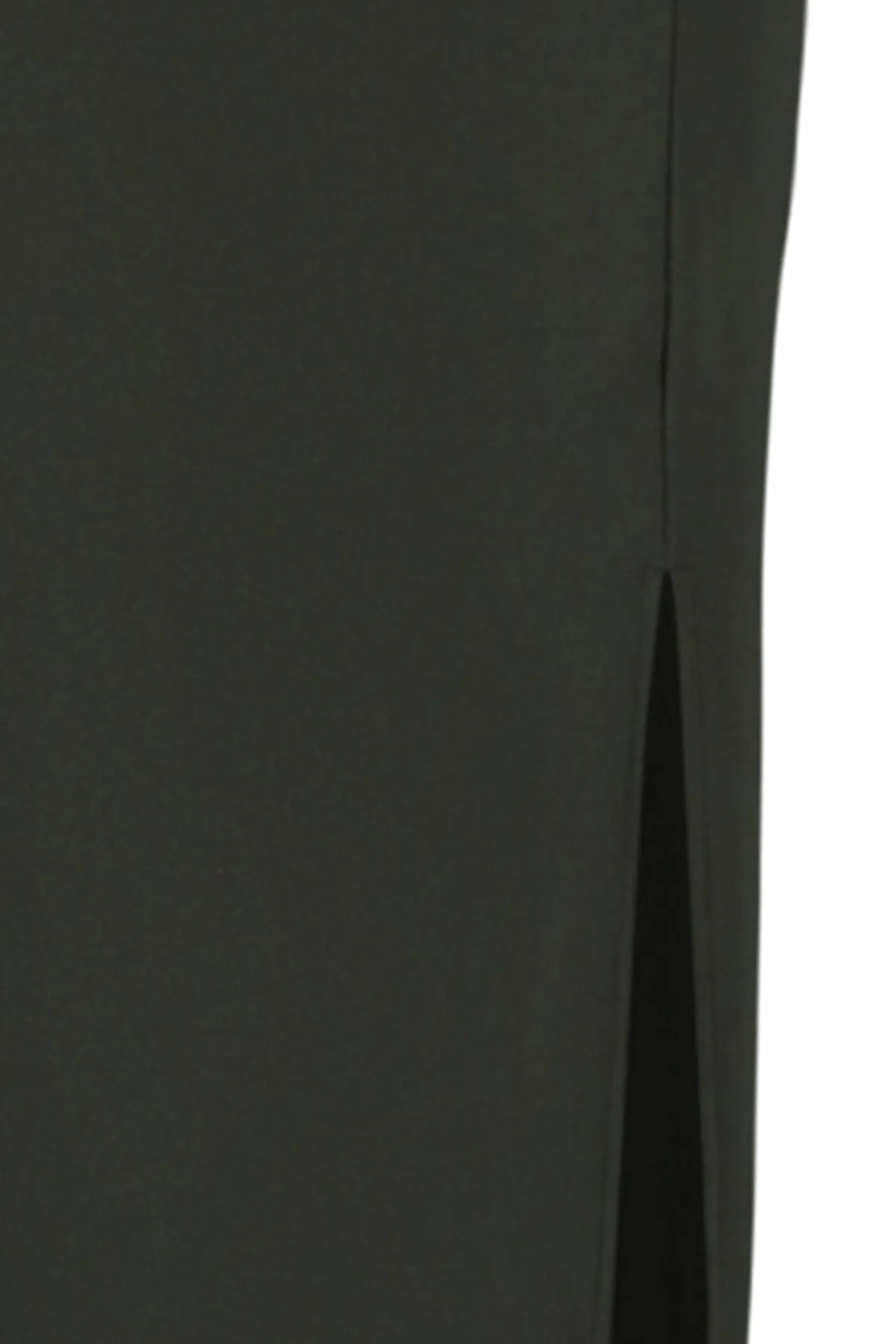 Trendyol Collection  Khakifarbener eleganter Maxirock aus Crêpe mit Schlitz und hoher Taille aus Stretch-Strick TWOSS23ET00351