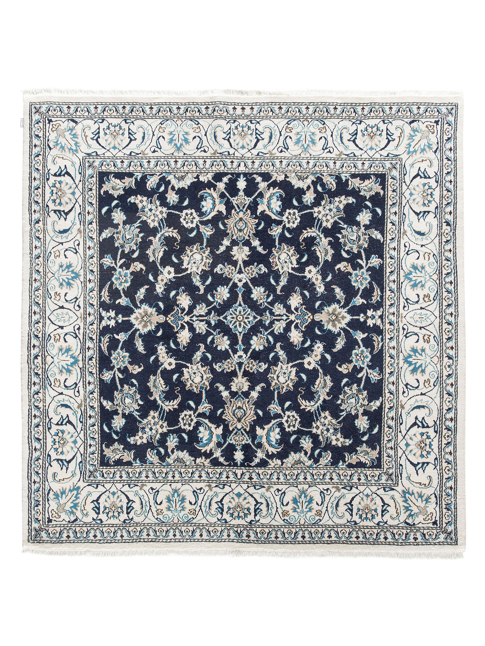 Kaschmar Nain 12 Lah ca. 195 x 200 cm, Unikat / Einzelstück