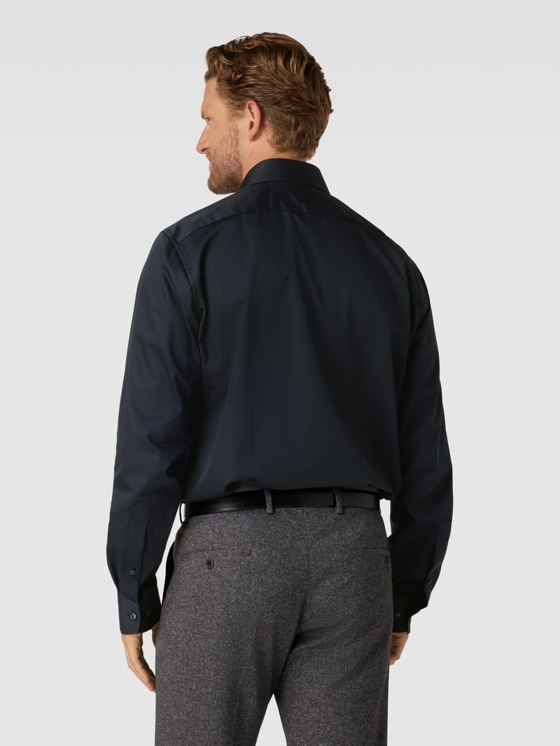 Modern Fit Business-Hemd mit Kentkragen Modell 'Global' in schwarz