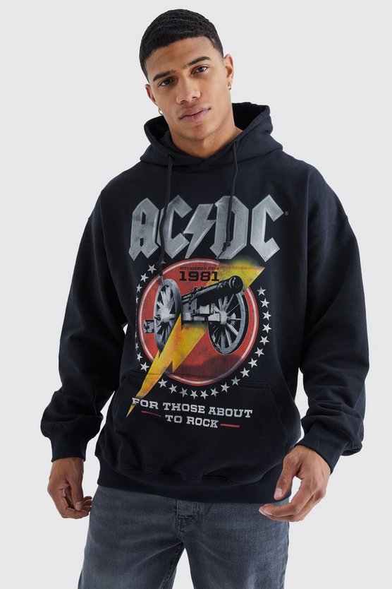 Oversize Hoodie mit lizenziertem ACDC Canon Print