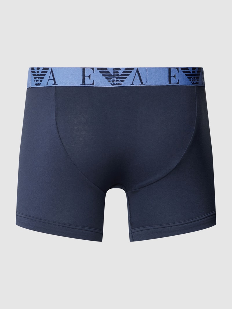 Pants mit Label-Bund Modell 'BOLD MONOGRAM' im 3er-Pack in dunkelblau