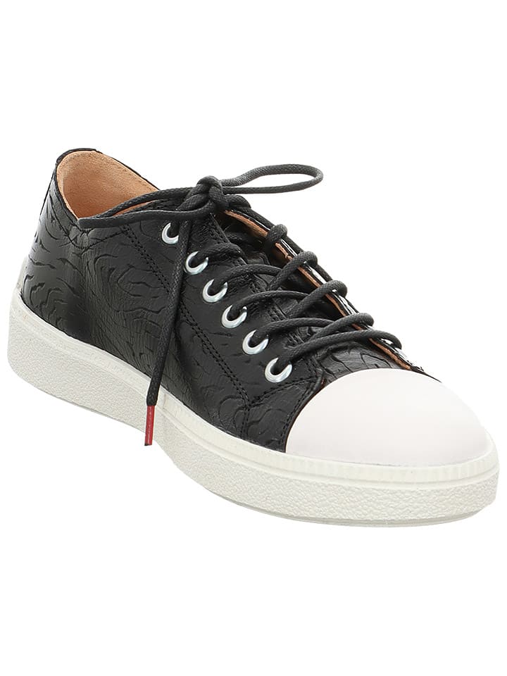Think! Leder-Sneakers in Schwarz günstig kaufen