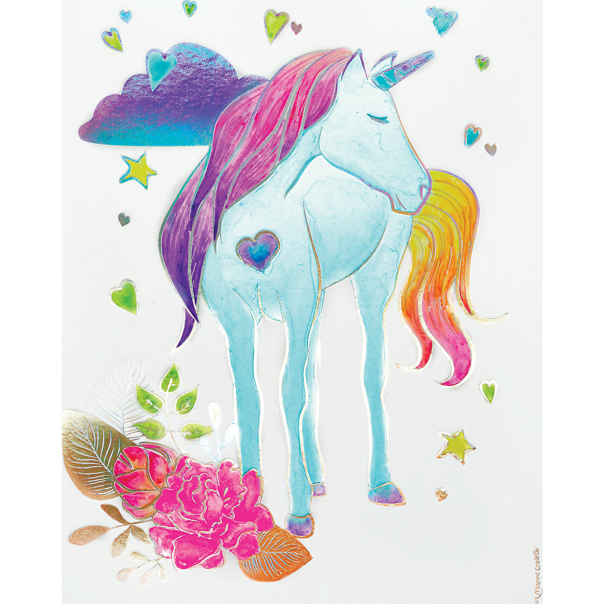 Ausmal-Set Aqua'Art - Einhorn