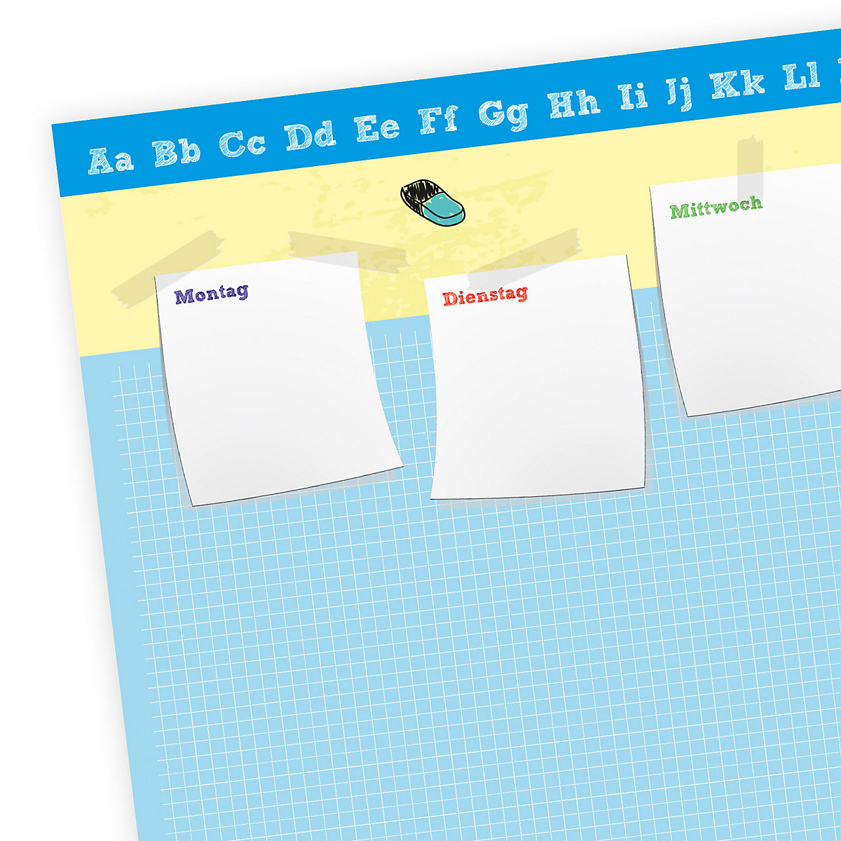 Papierunterlage A2 Schreibtischunterlage Schulkind Schreibtischunterlagen