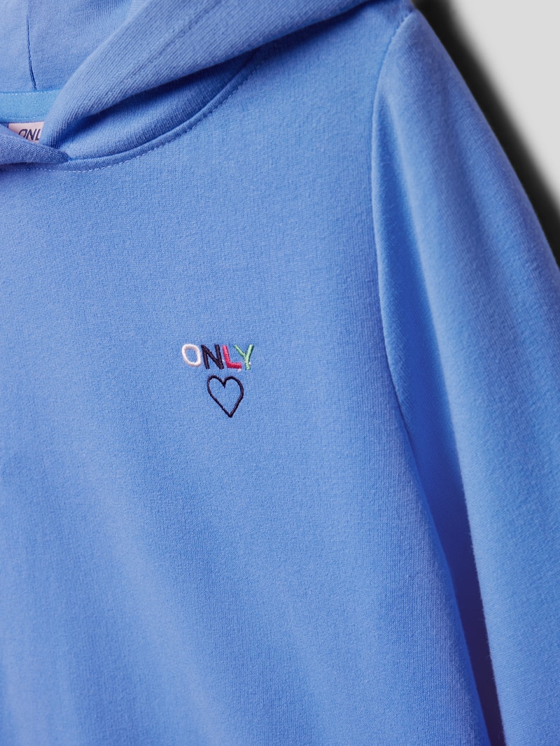 Hoodie mit Motiv-Stitching Modell 'NOOMI' in blau
