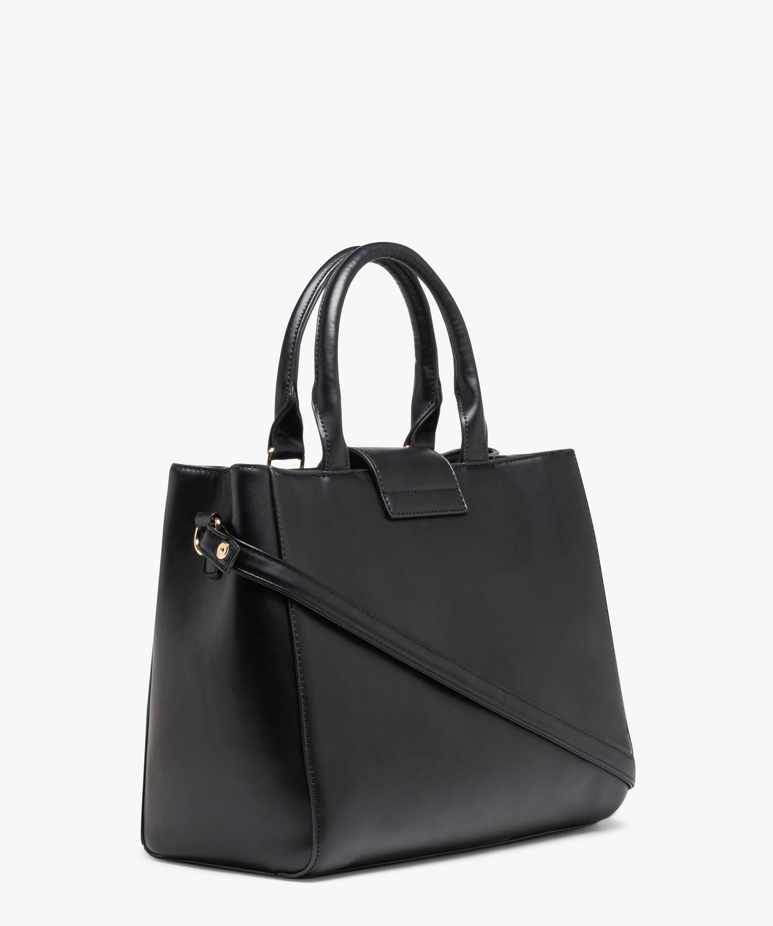 Sac à main grand format avec bandoulière amovible femme noir | GEMO