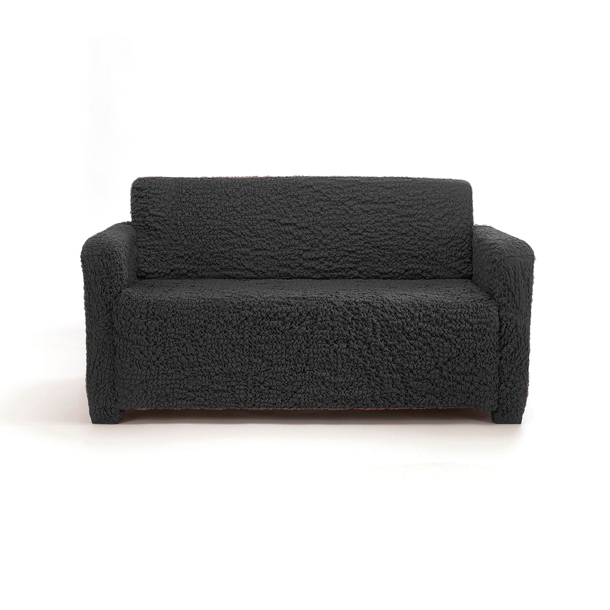 Housse gaufrée bi-extensible canapé fauteuil accoudoirs