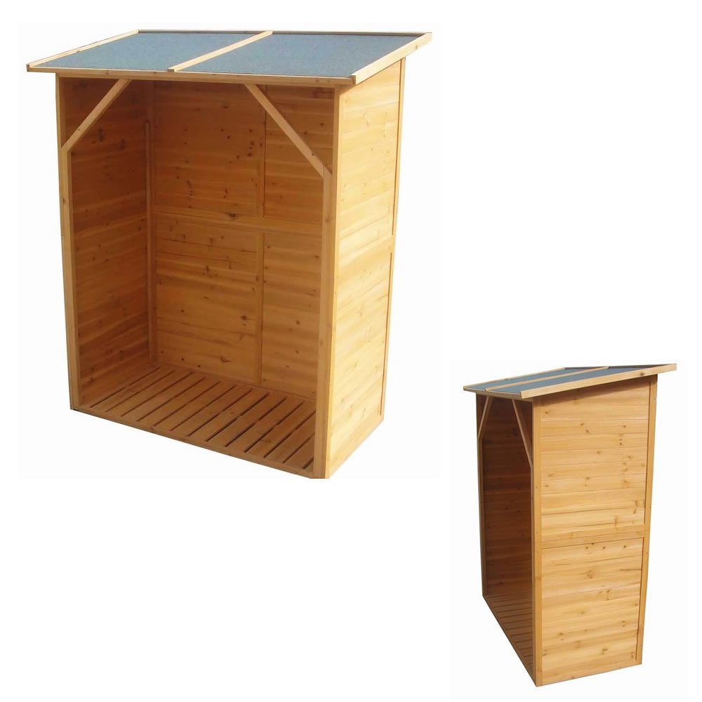 Mucola Kaminholzregal XXL HOLZ Kaminholzregal Brennholzregal Kaminholz Brennholz Unterstand, BxTxH:119x61x155 cm, (Stück, Stück), mit Wetterschutz