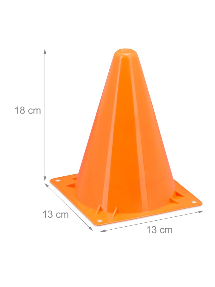 relaxdays 20x Pylonen in Orange günstig kaufen onesize