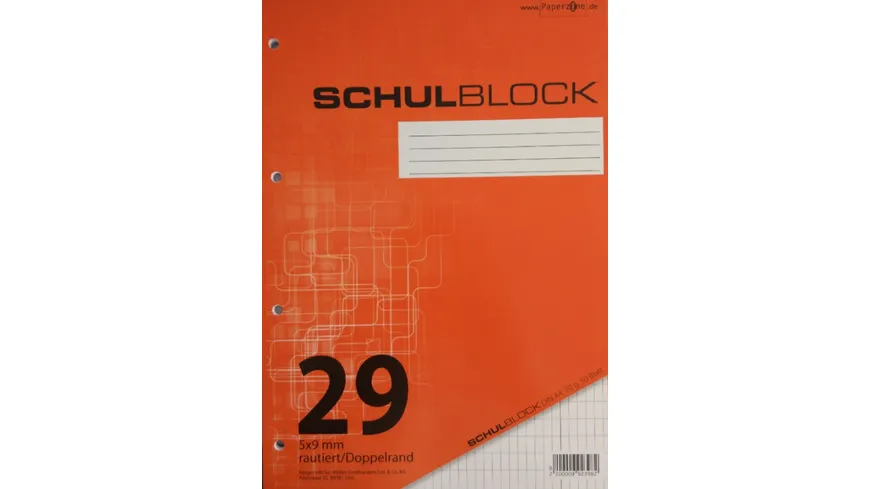 PAPERZONE Schulblock A4 Lineatur 29 50 Blatt
