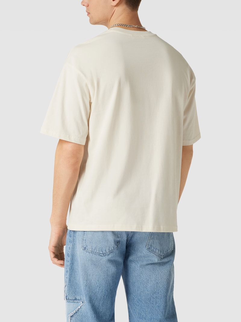 Oversized Fit T-Shirt mit Rundhalsausschnitt in ecru