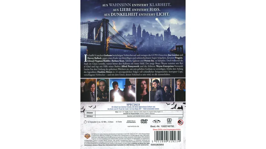Gotham - Staffel 4  [5 DVDs]