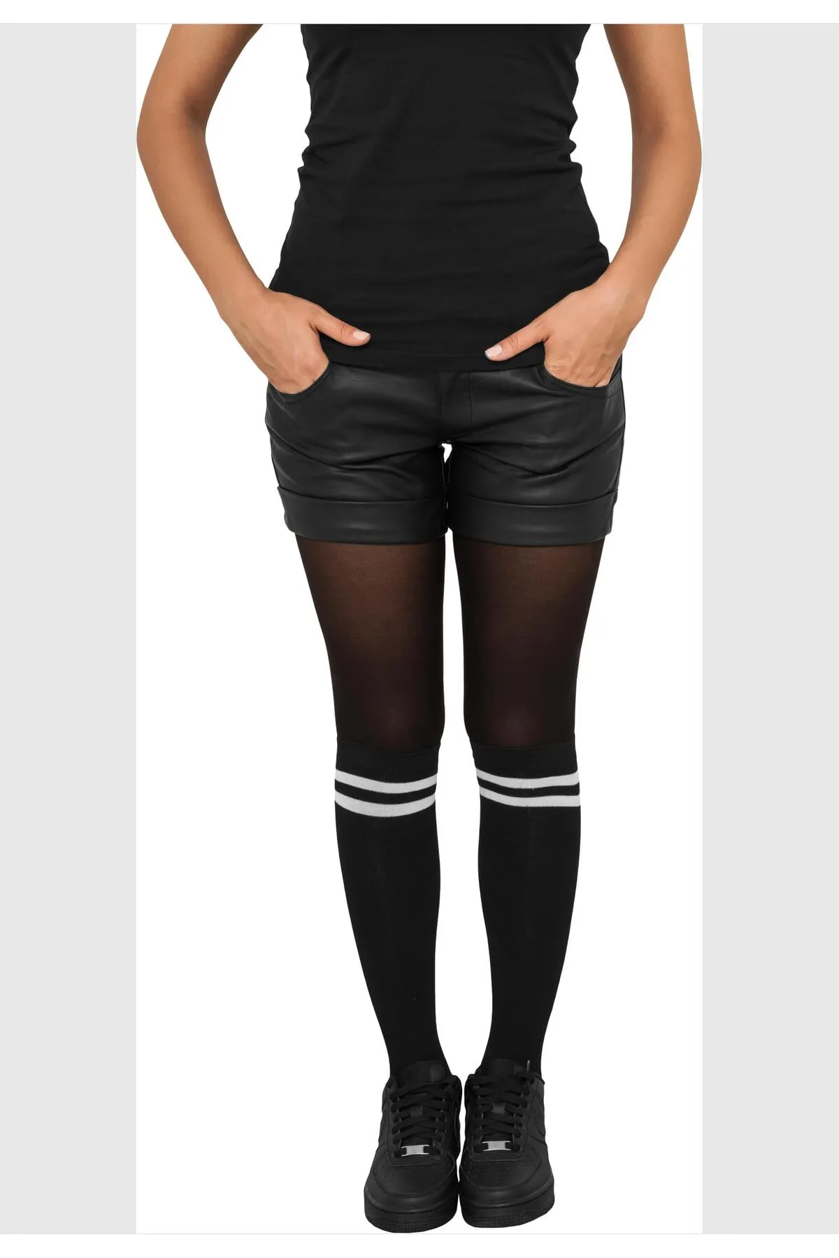 Urban Classics  Socken - Schwarz - Gestreift