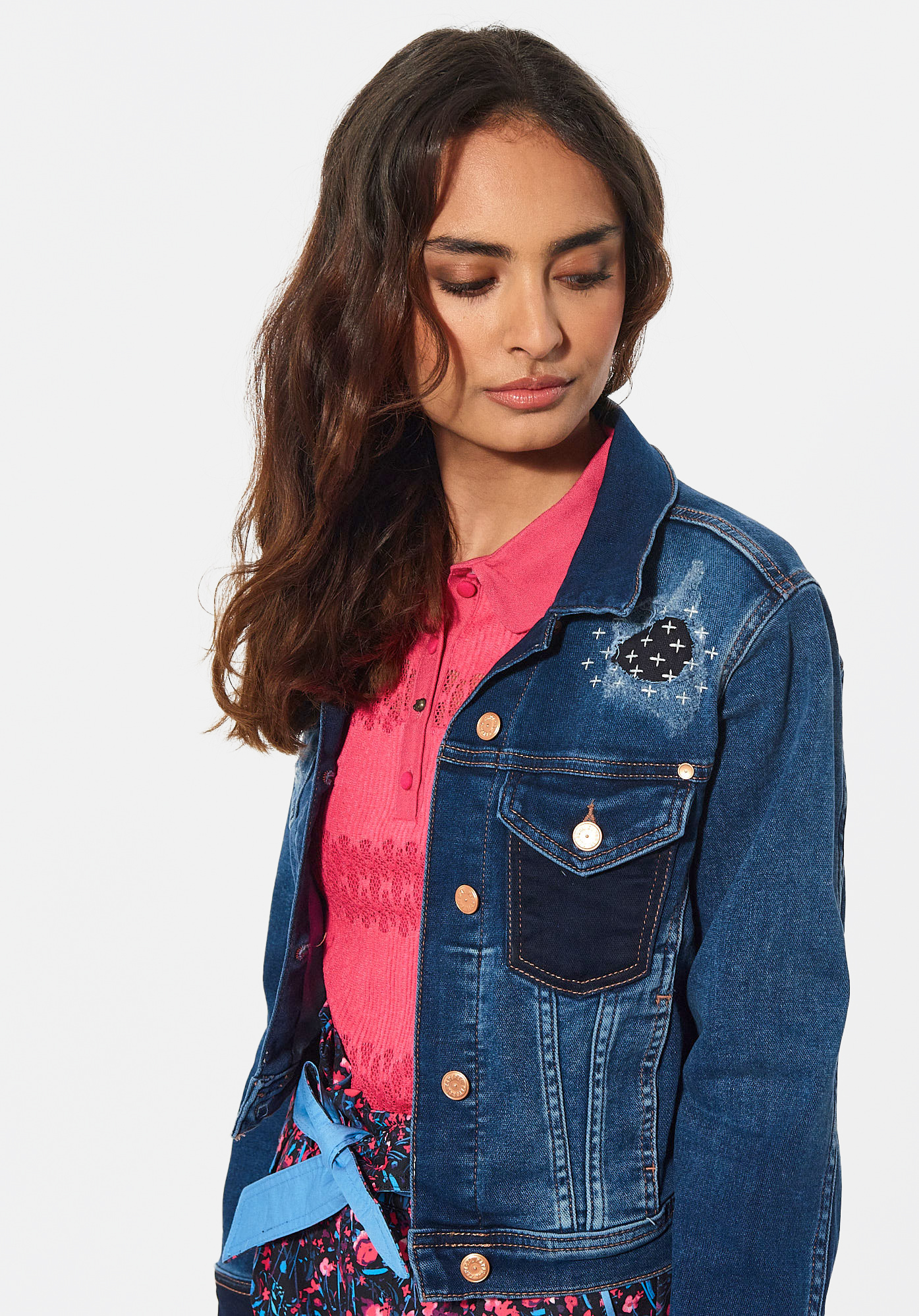 SANDY  Veste en jean courte Femme