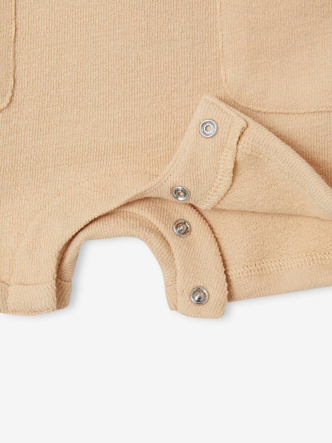 Vertbaudet Baby Kurzoverall Oeko-Tex - beige