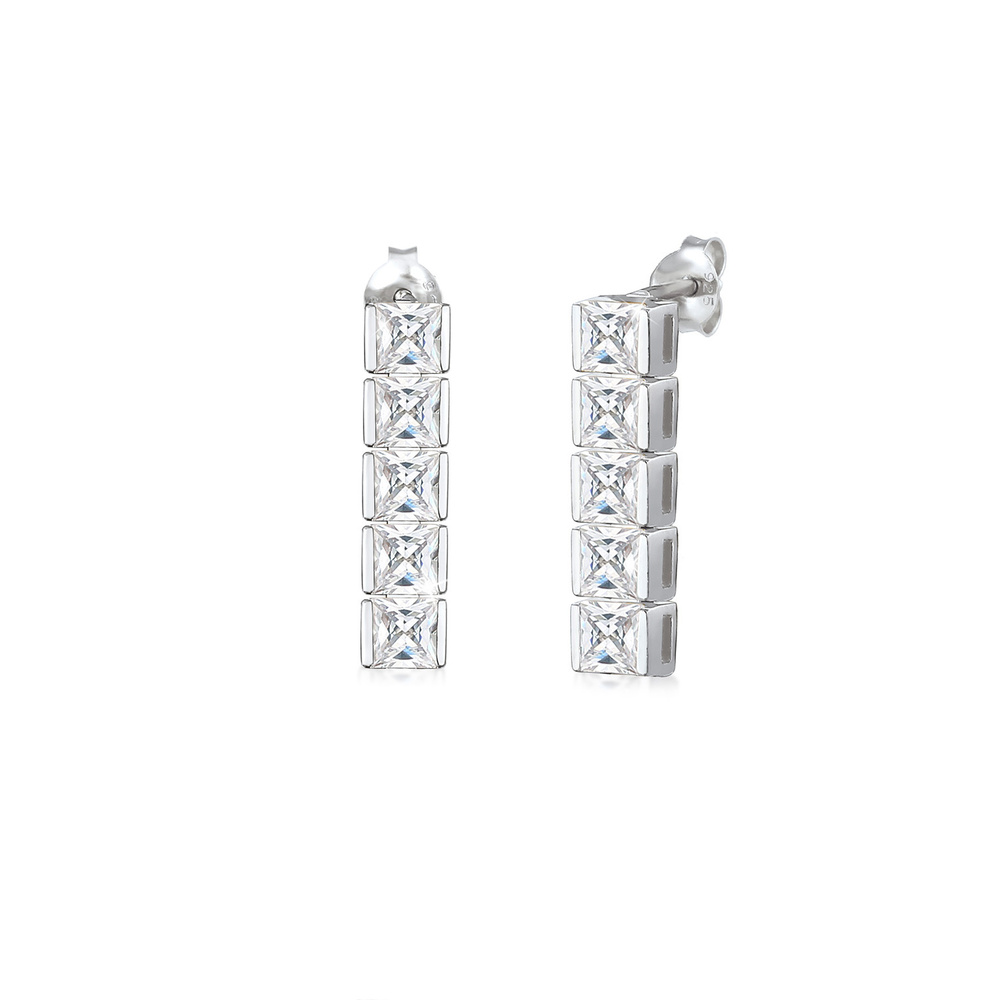 Elli PREMIUM Elli PREMIUM Boucles d'Oreilles Élégant avec des Cristaux Zircone Boucles d'Oreil Boucles d'oreilles