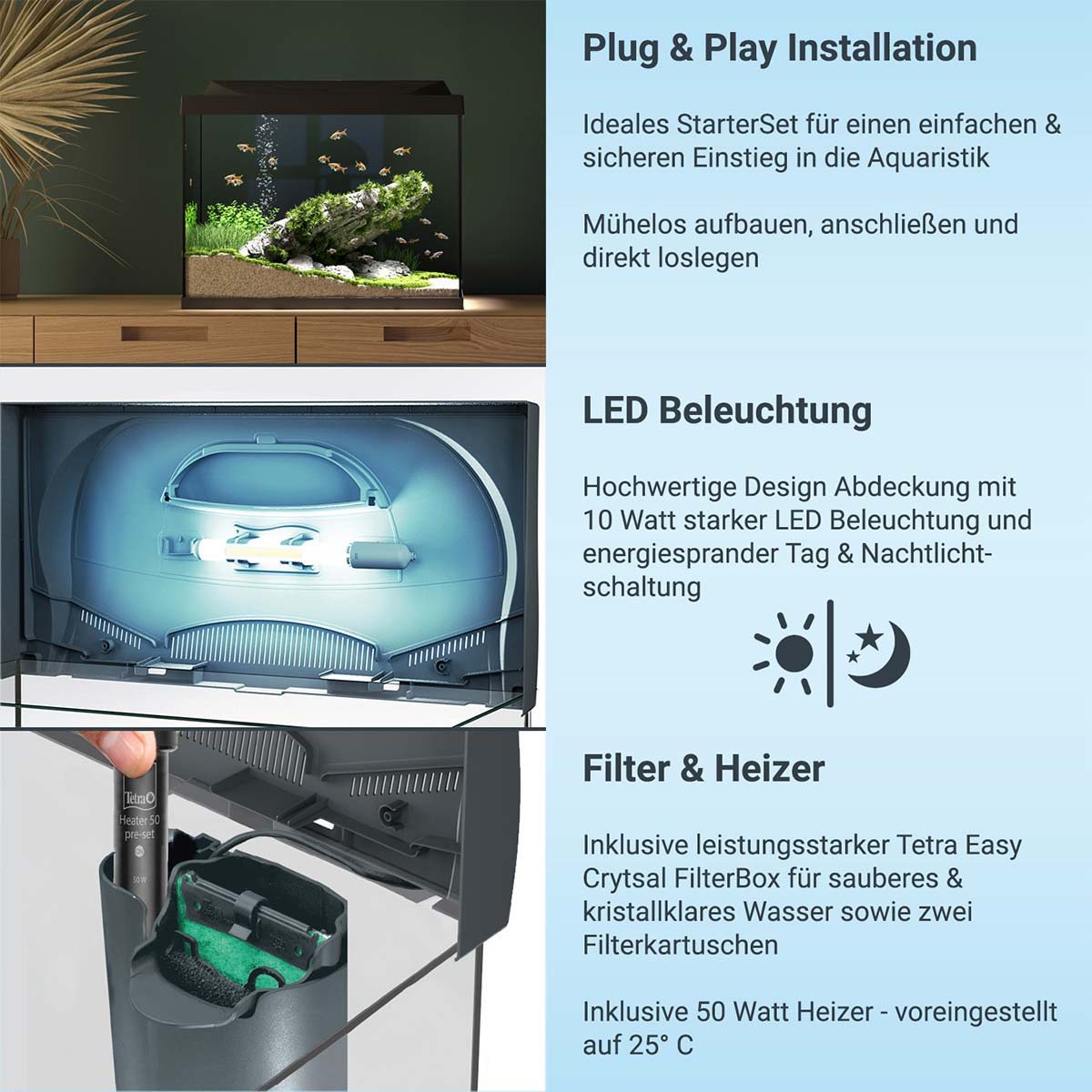 Tetra Starter Line LED Aquarium 54L günstig kaufen