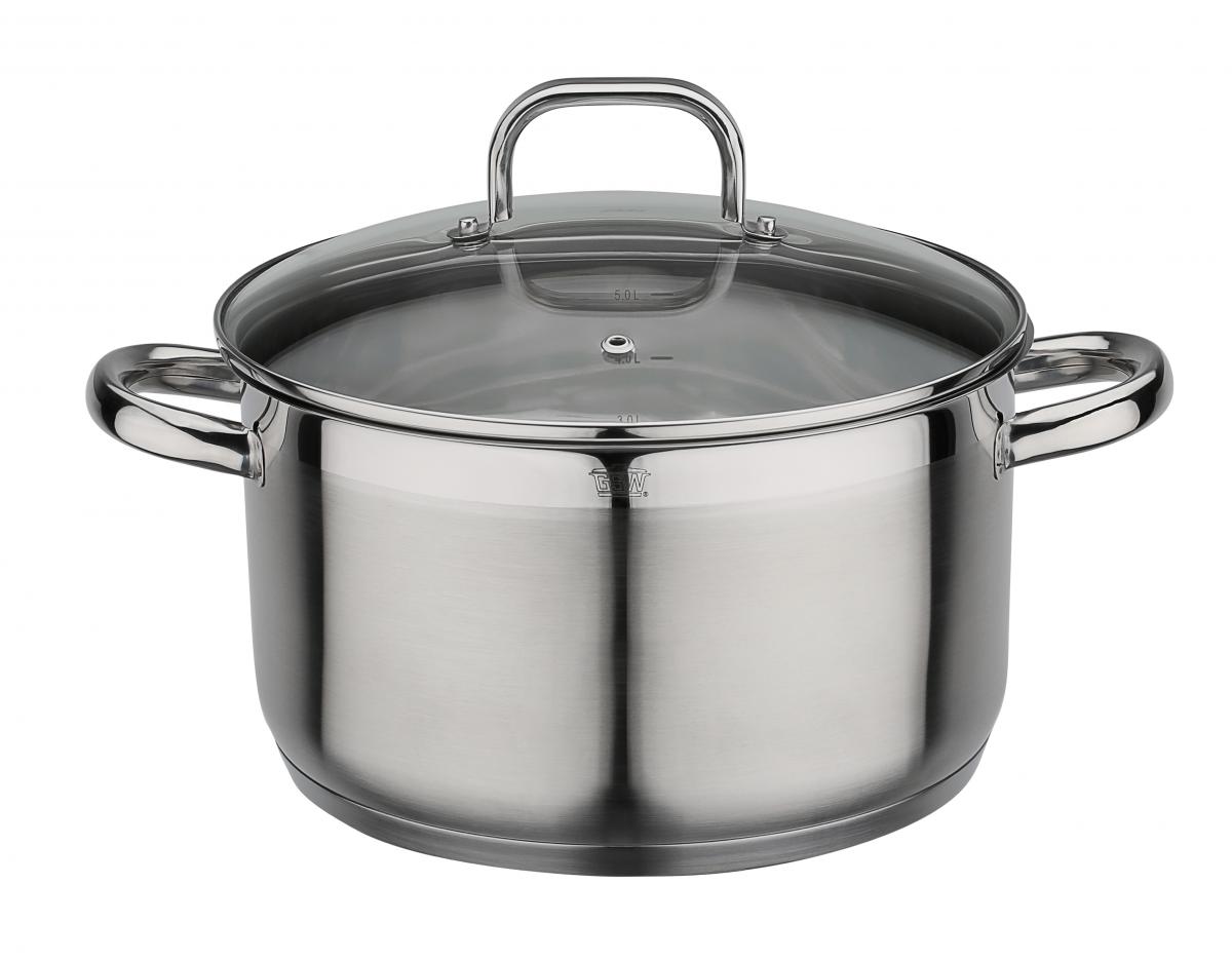 GSW Fleischtopf FOGO mit Glasdeckel 24cm