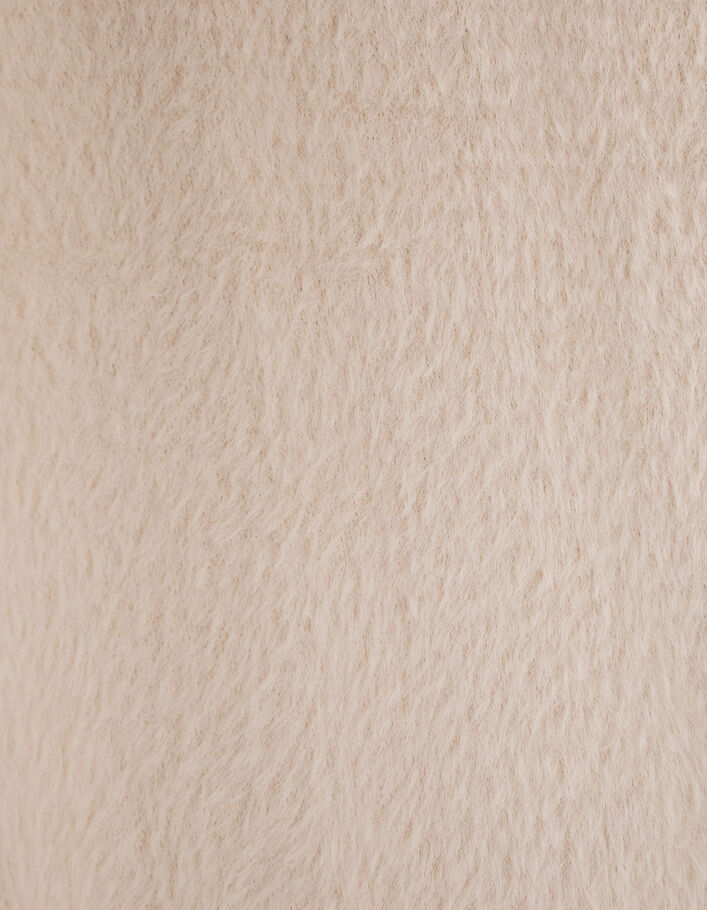 Robe blanc cassé maille mousseuse fille