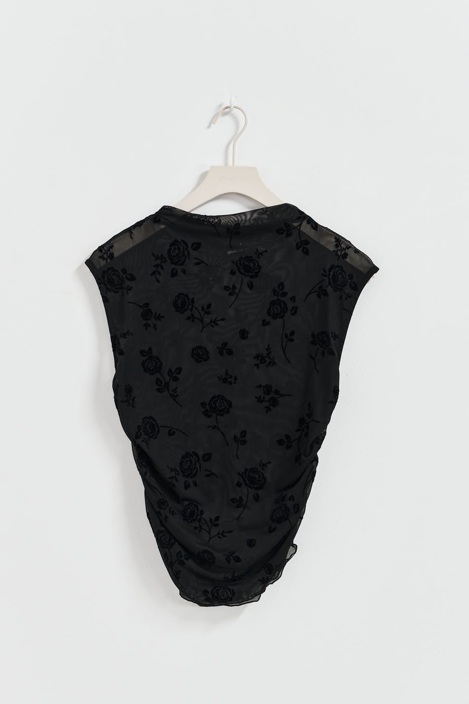 Burnout funnel neck top