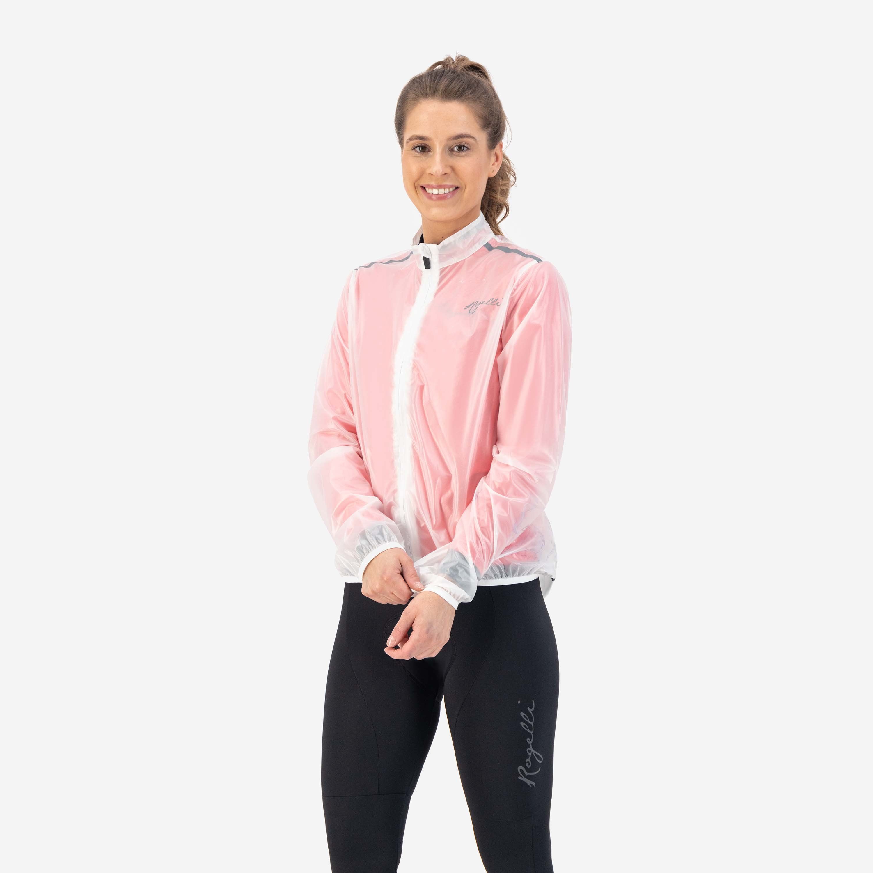 Rogelli Emergency Weiß Damen Fahrrad Regenjacke