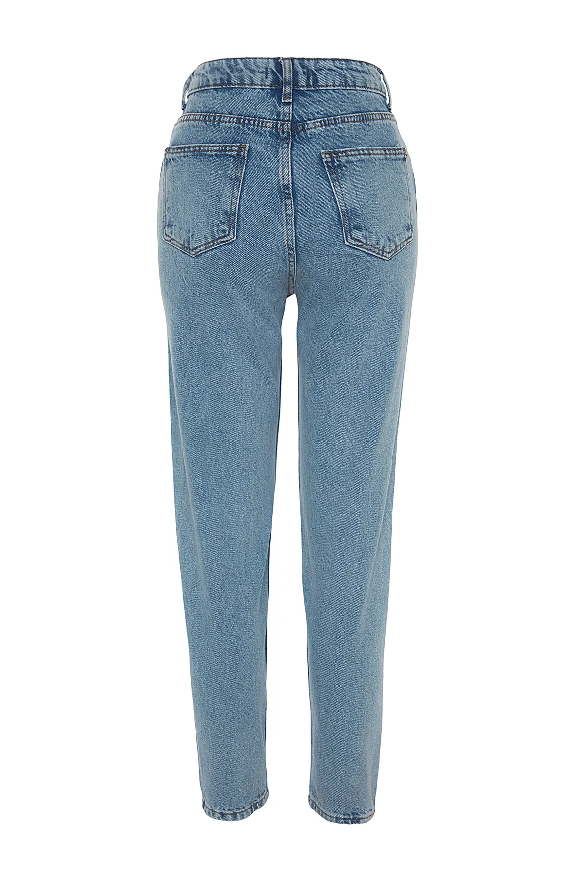Trendyol Collection  Indigoblaue Mom-Jeans mit hoher Taille TWOSS23JE00067
