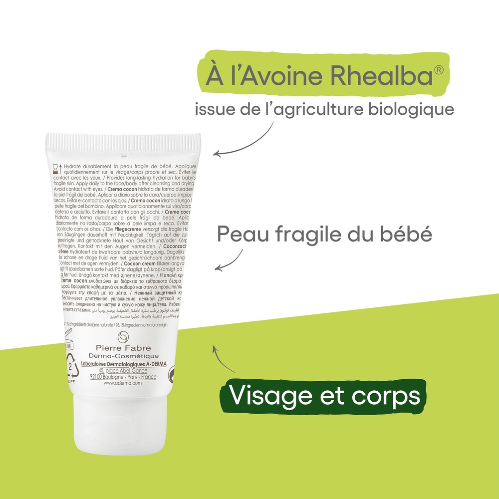 A-Derma Primalba Crème Douceur Cocon 50 ml Crème hydratante