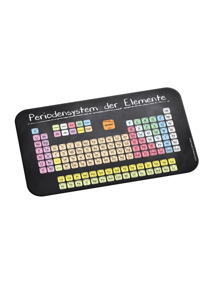 Geda Labels Frühstücksbrettchen Periodensystem in schwarz - 23,5x14,5x0,3cm günstig kaufen onesize