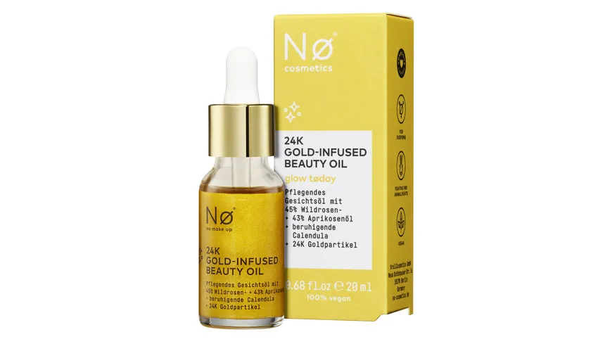 Nø Cosmetics glow tøday 24K Gold-Infused Beauty Oil 20 ml