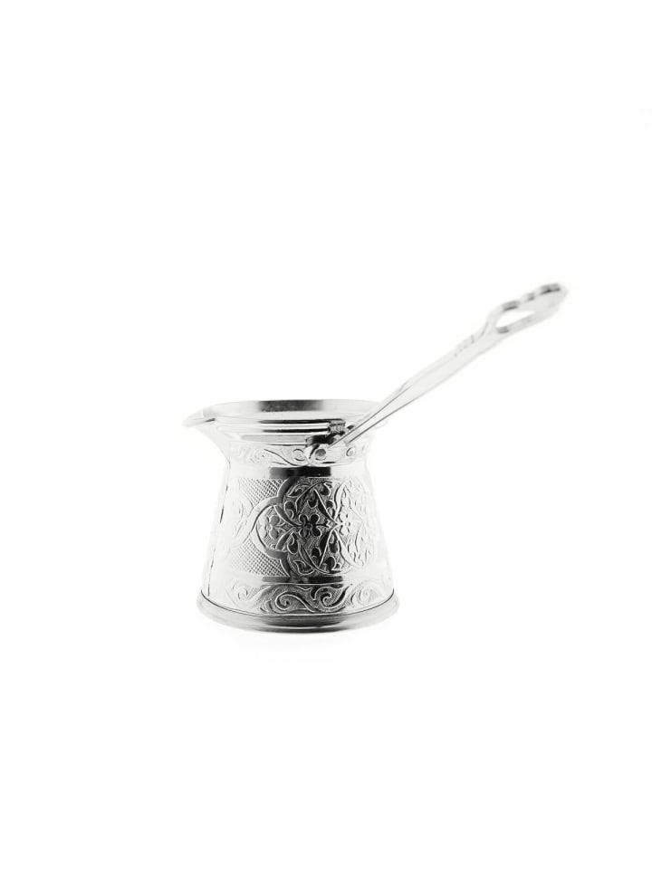 Almina Traditionelle Kaffeekanne  Türkischer Kaffee in Silber günstig kaufen