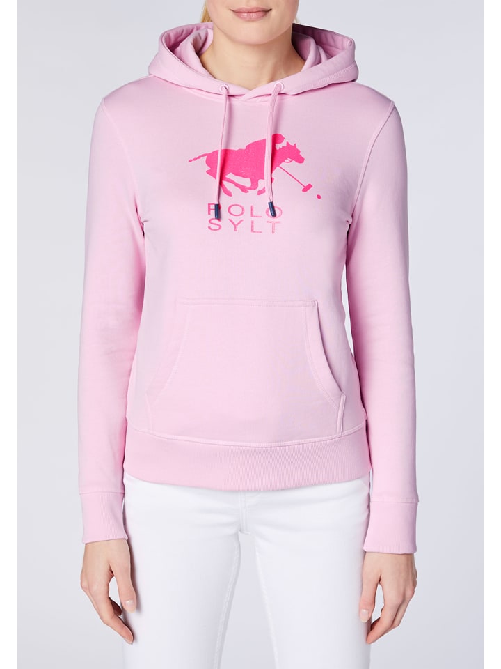 Polo Sylt Hoodie in Rosa günstig kaufen