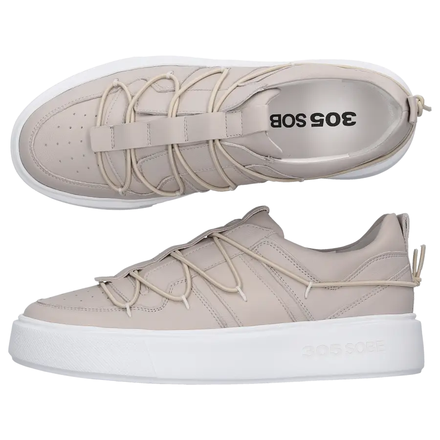 305 SOBE - Sneaker low DONUT Nappaleder - grau