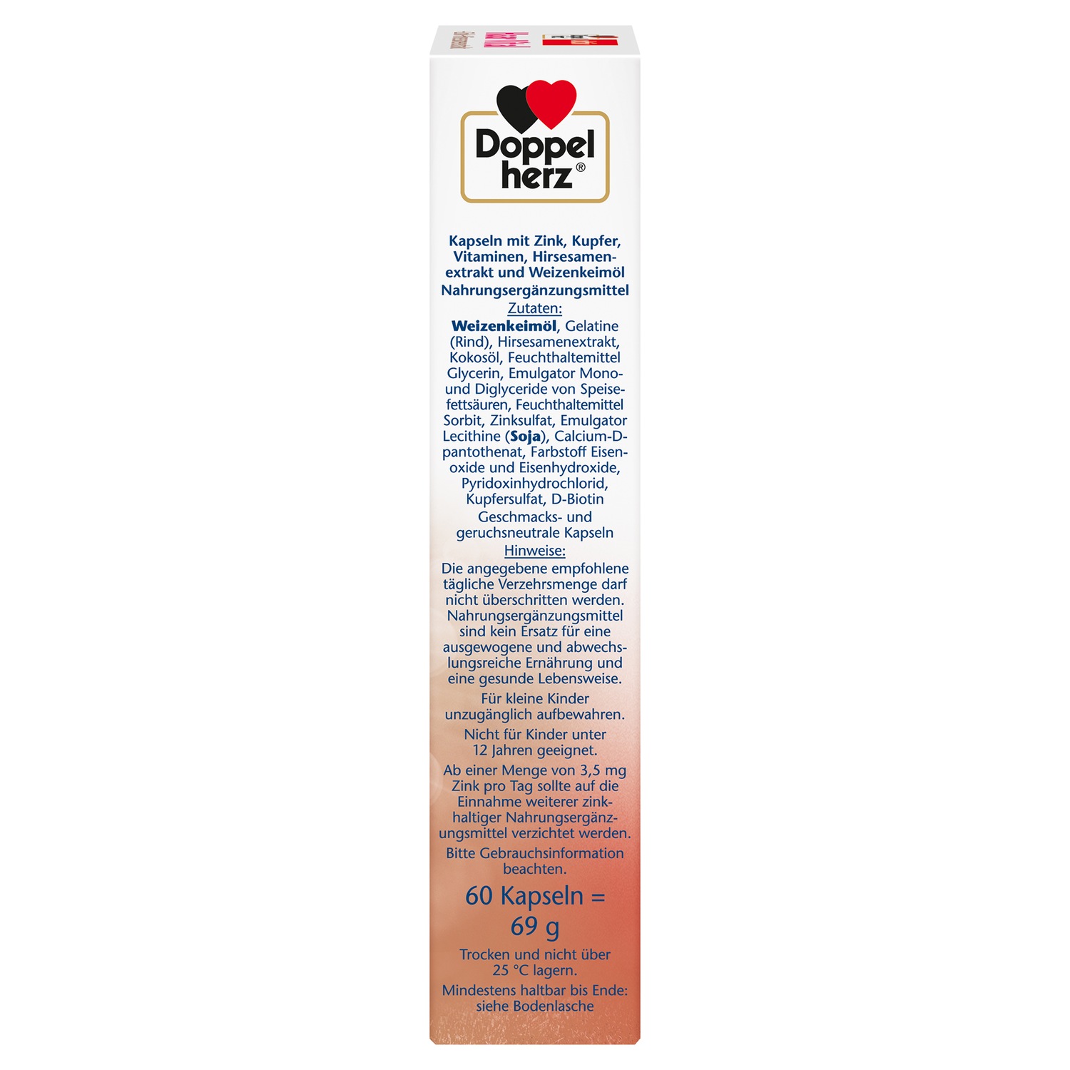 Haar Vital+Zink+Hirseextrakt Kapseln
