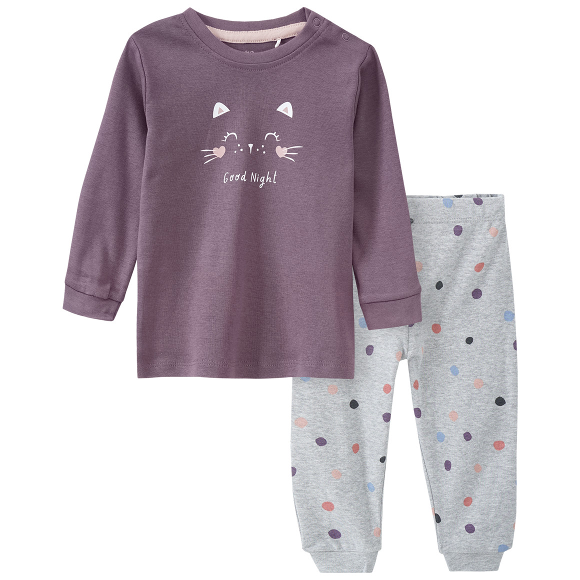 Baby Schlafanzug mit Katzen-Motiv