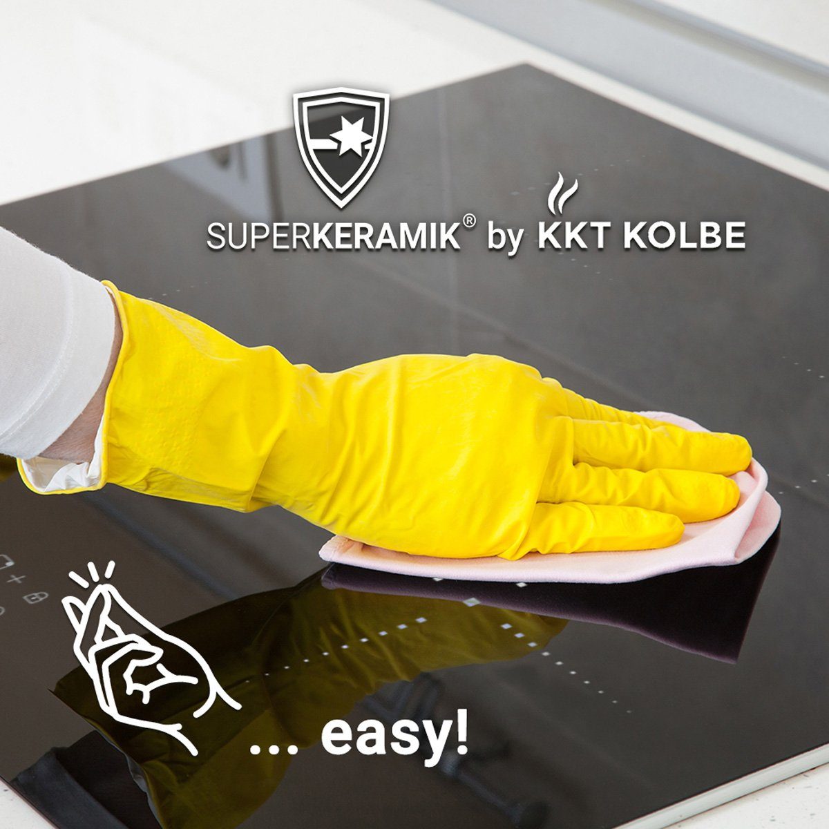KKT KOLBE Elektro-Kochfeld IND292, 29cm / Autark / 15 Stufen / 2 Zonen / Rahmenlos / Sensortasten & LED