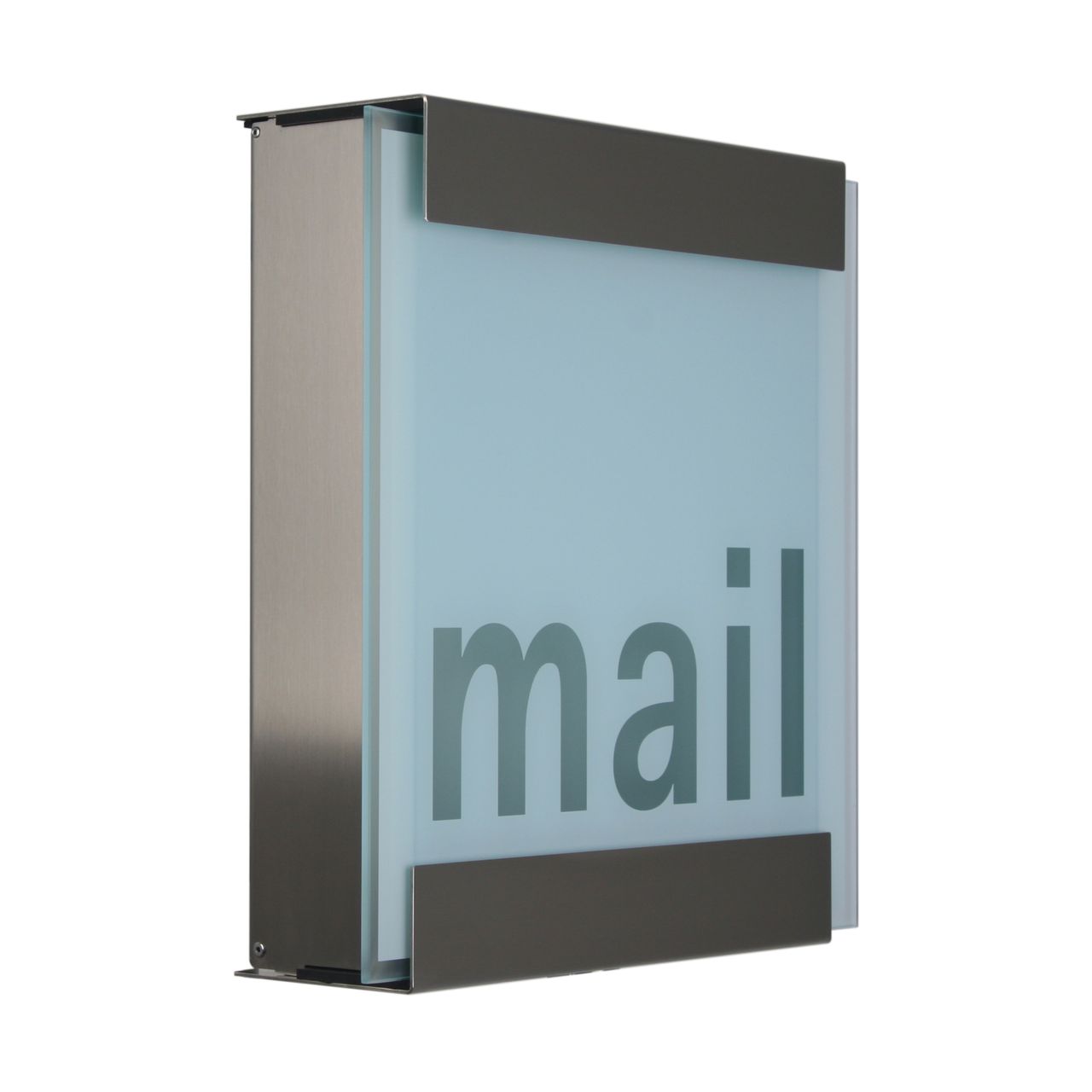 Keilbach Designprodukte Keilbach Briefkasten, Edelstahl, Glasfront
