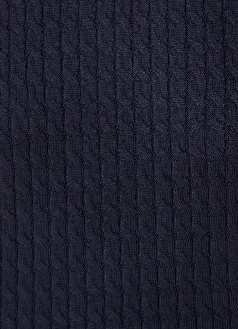 Tommy Hilfiger Cable knit top with logo embroidery