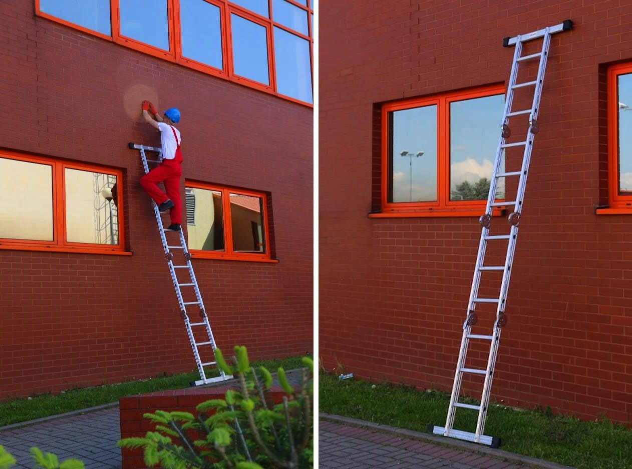 Venta-gr. Gelenkleiter Mehrzweckleiter 4x3mit Gerüstplatte, Gelenkleiter, Haushaltsleiter…