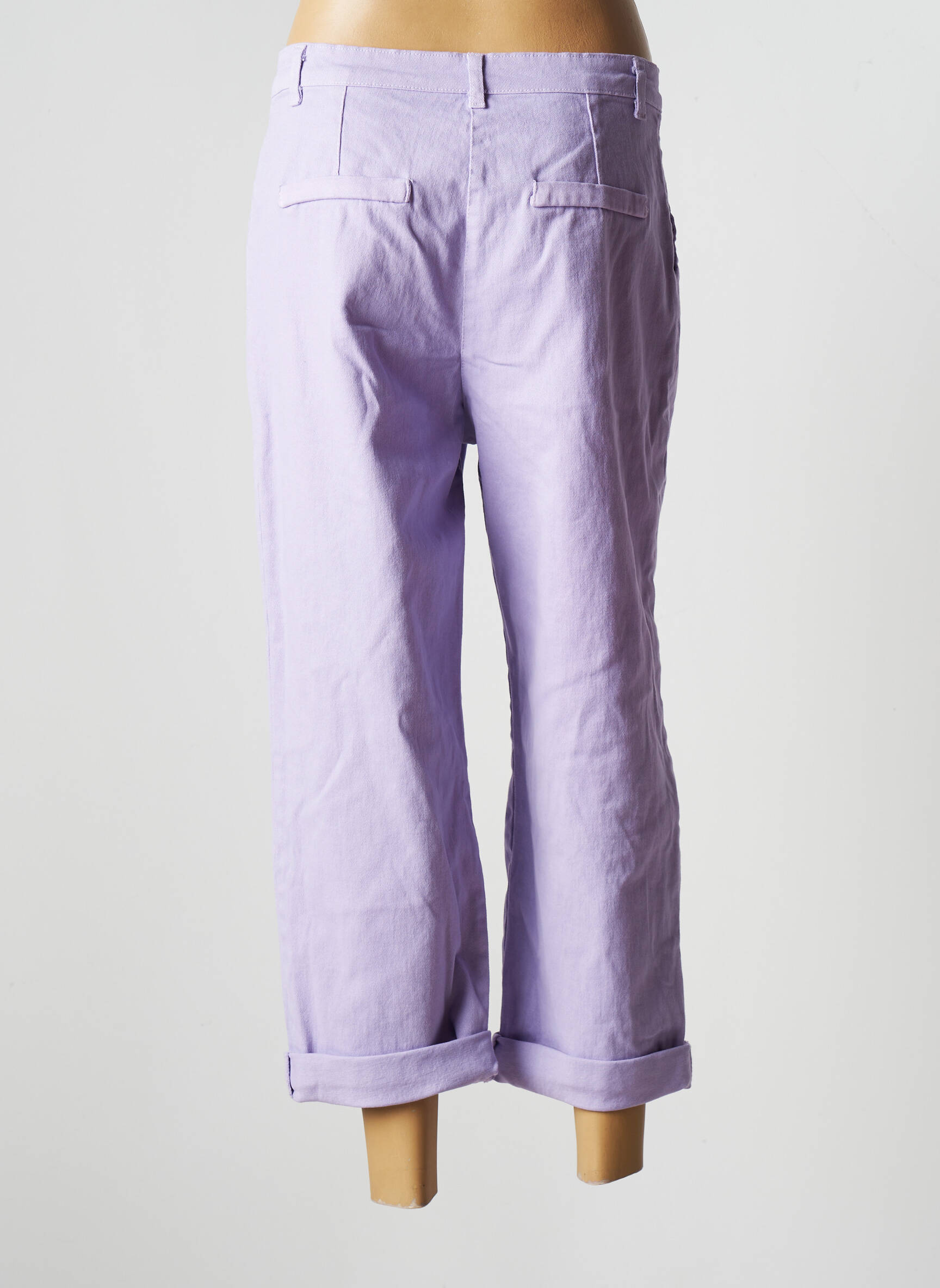 Wiya Jeans Coupe Large Femme couleur violet