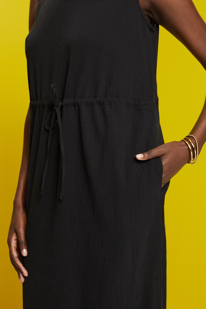 Maxikleid in Crinkle-Optik